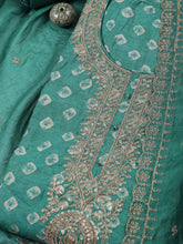 Neck Embroidered Cotton Blend Unstitched Suit With Dupatta